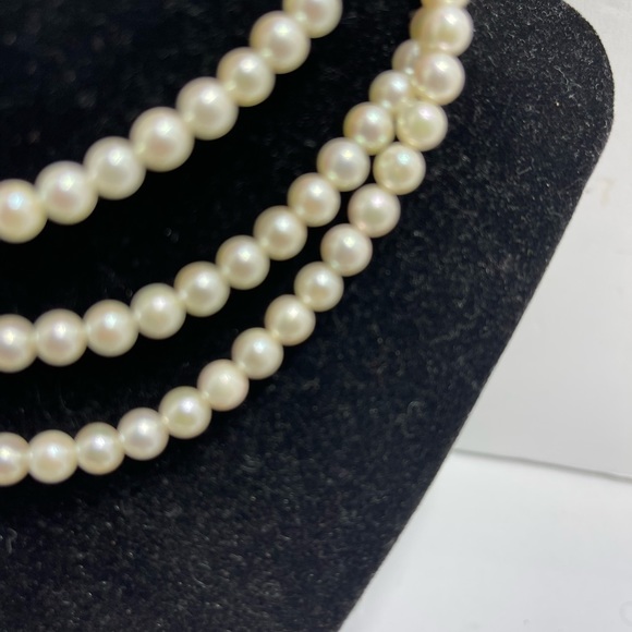 Akoya Pearl Necklace 43 inches 5.5-6 mm with Gem card. - Picture 5 of 10